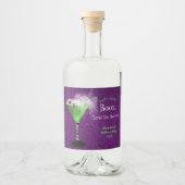 Boos en Booze Adult Halloween Cocktail Party Liqu Likeurfles Etiket (Voorkant)