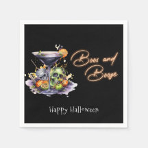 Boos en Booze Adult Halloween Cocktail Party