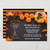 Boos en Booze Adult Halloween Party Zwart Sinaasap Kaart (Voorkant / Achterkant)