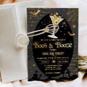 Boos en Booze Brews Volwassen Halloween Party Kaart