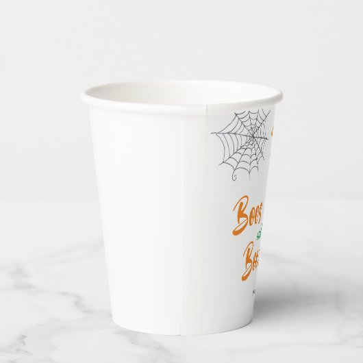 Boos en Booze Cocktail Halloween Party Papieren Bekers (Rechts)
