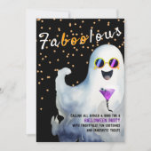 Boos en Booze Faboolous Volwassen Halloween Party Kaart (Voorkant)