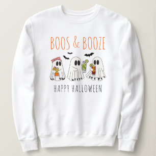 Boos en Booze Funny Ghost Schattige Volwassen Hall Trui