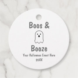 Boos en Booze Halloween Bedankjes Labels