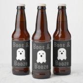 Boos en Booze Halloween Bier Etiket (Flessen)