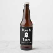 Boos en Booze Halloween Bier Etiket (Voorkant)