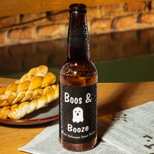 Boos en Booze Halloween Bier Etiket