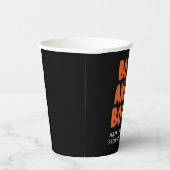 Boos en Booze Halloween Disposable Paper Cups Papieren Bekers (Rechts)