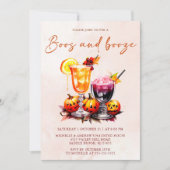 Boos en Booze Halloween Kaart (Voorkant)