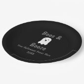 Boos en Booze Halloween Papieren Bordje (Gekanteld)