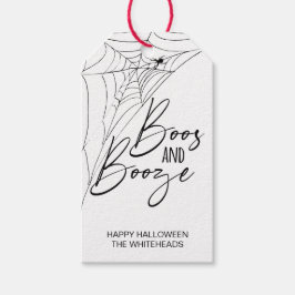 Boos en Booze Halloween Party Cadeaulabel