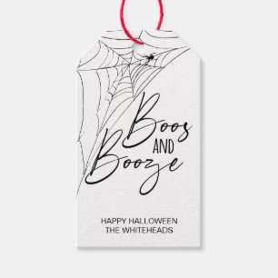 Boos en Booze Halloween Party Cadeaulabel