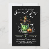 Boos en Booze Halloween Party Kaart (Voorkant)