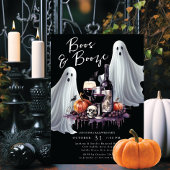 Boos en Booze Halloween Party Kaart