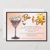 Boos en Booze Halloween Party Kaart (Voorkant)