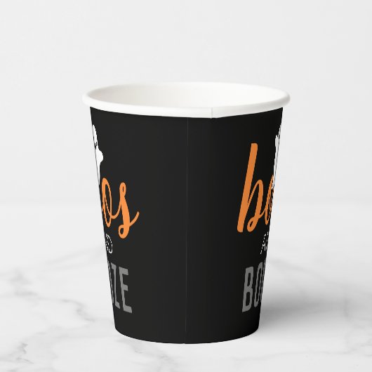 Boos en Booze Halloween Party Papieren Bekers (Rechts)