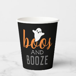Boos en Booze Halloween Party Papieren Bekers