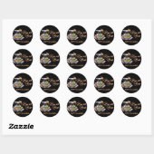 Boos en Booze Halloween Party Ronde Sticker (Vel)