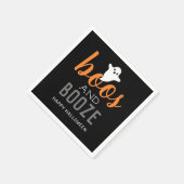 Boos en Booze Halloween Party Servet (Hoek)