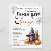 Boos En Booze Halloween Party Uitnodiging (Voorkant)