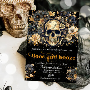 Boos En Booze Halloween Party Uitnodiging