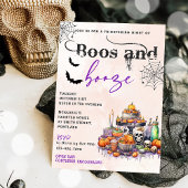 Boos En Booze Halloween Party Uitnodiging