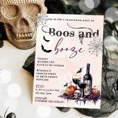Boos En Booze Halloween Party Uitnodiging