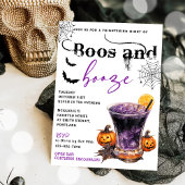 Boos En Booze Halloween Party Uitnodiging