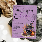 Boos En Booze Halloween Party Uitnodiging