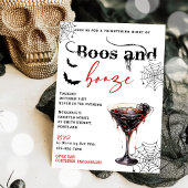 Boos En Booze Halloween Party Uitnodiging