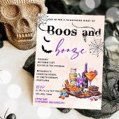Boos En Booze Halloween Party Uitnodiging