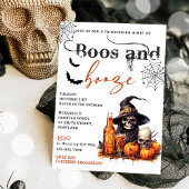 Boos En Booze Halloween Party Uitnodiging