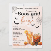 Boos En Booze Halloween Party Uitnodiging (Voorkant)