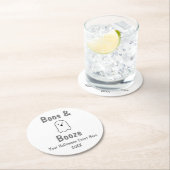 Boos en Booze Halloween Ronde Kartonnen Onderzetter (Insitu)