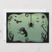 BOOS en BOOZE Halloween Uitnodiging (Achterkant)