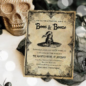 Boos En Booze Volwassen Halloween Feest Kaart