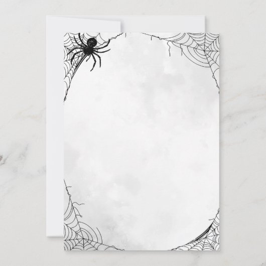 Boos En Booze Volwassen Halloween Gotisch Feest Kaart (Achterkant)