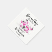 Boos en Booze voordat ik Vrijgezellenfeest Napkins Servet (Hoek)