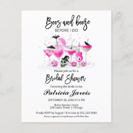 Boos en Booze Vrijgezellenfeest Budget Invitations