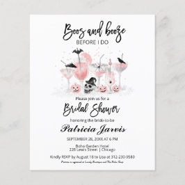Boos en Booze Vrijgezellenfeest Budget Invitations