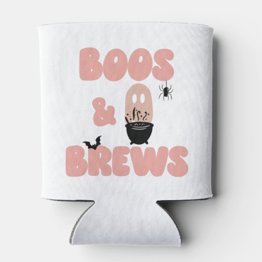 Boos en Brews Cute Halloween Blikjeskoeler (Achterkant)