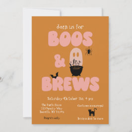Boos en Brews Cute Halloween Kaart