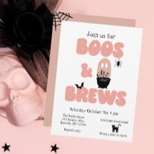 Boos en Brews Cute Womens Halloween