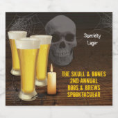 Boos en Brews Halloween Bier Etiket (Enkel label)