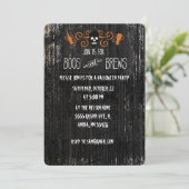 Boos en Brouwen Halloween uitnodiging ontwerp (Staand voorkant)