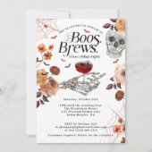 Boos en Brouwen Waterverf Halloween Volwassenenfee Kaart (Voorkant)