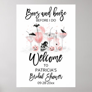 Boos en Drank  Bruiloft Feest Welkom Bord Poster