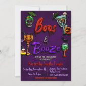 Boos en drank - Halloween cocktailparty  Kaart (Voorkant)