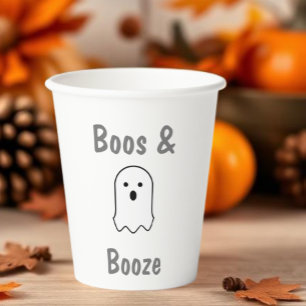 Boos en drank Halloween Papieren Bekers