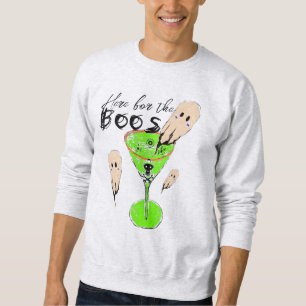 Boos en drank Halloweenfeest Vintage spook drink Trui